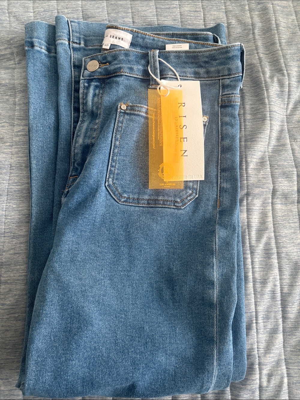 Risen Women’s Flare Jeans – Medium Blue